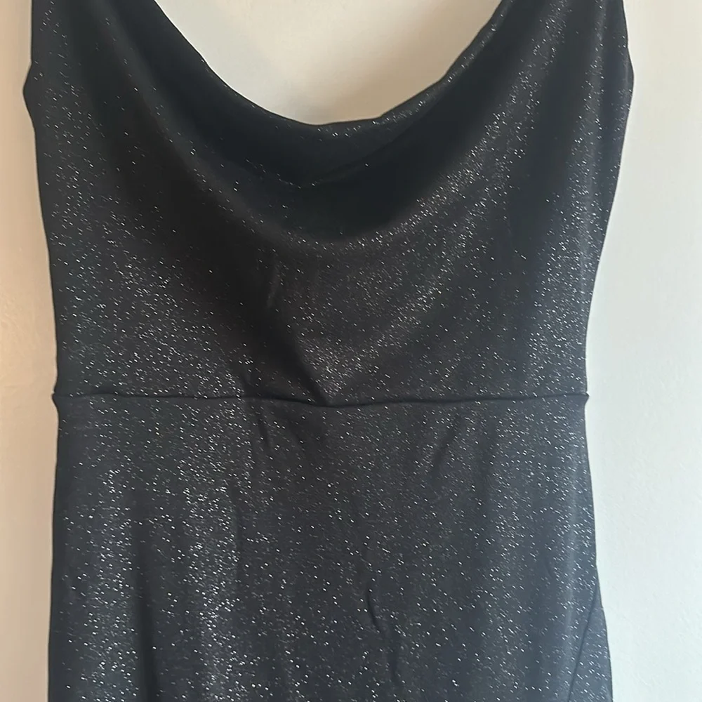 Maxi Black Glitter Dress - Picture 3 of 7